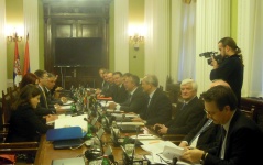 3. april 2013. Predsednik Narodne skupštine u razgovoru sa članovima  delegacije Odbora za budžet Evropskog parlamenta